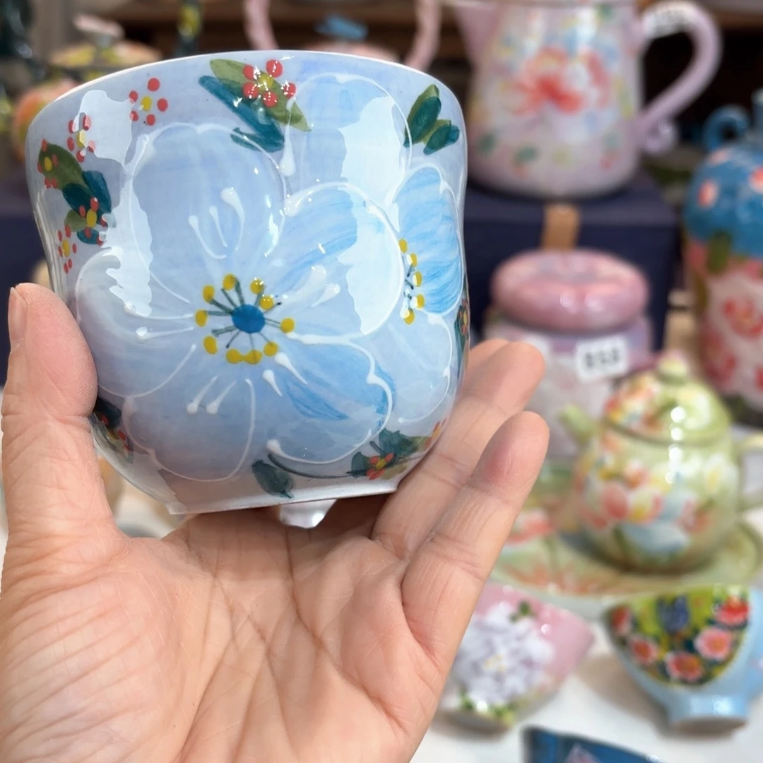 景德镇手绘高温釉下彩陶瓷茶具