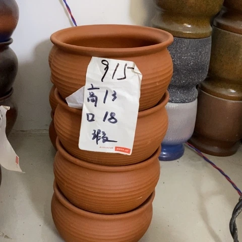 粗陶红陶花盆915