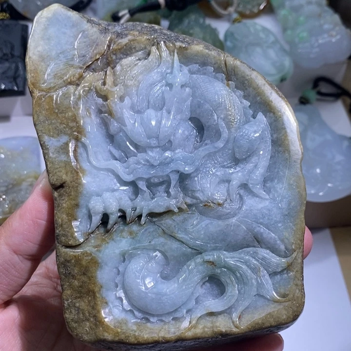 【闪购商品】颈饰未镶嵌翡翠龙牌