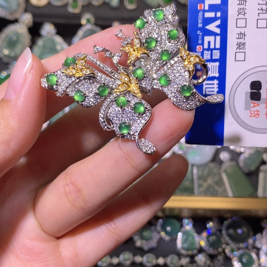 翡翠未镶嵌颈饰天然