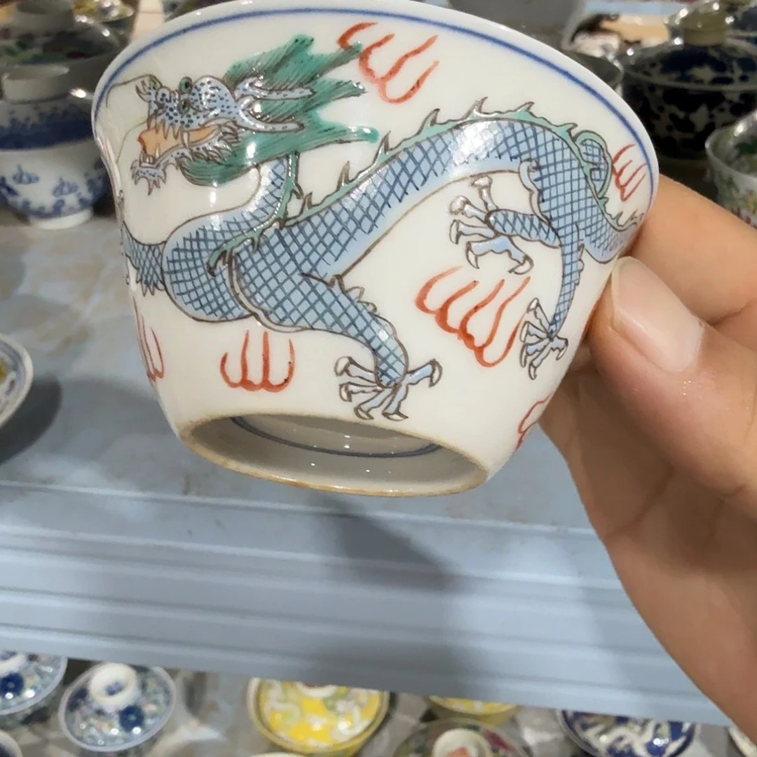 瓷片摆件手绘瓷器全部处理