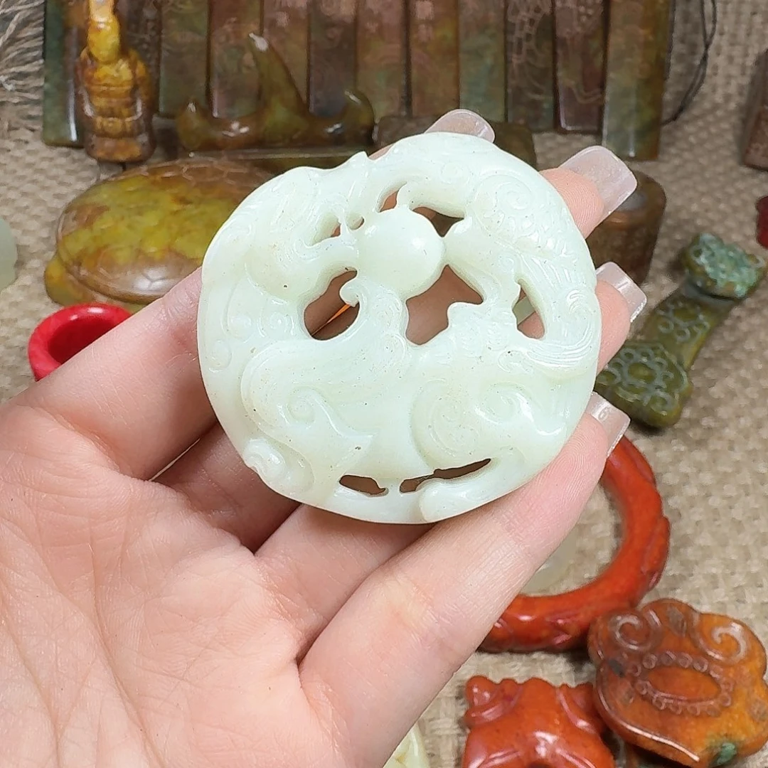 白玉菩提吊坠挂件