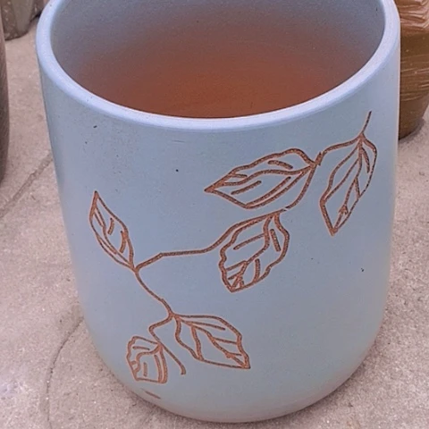 紫砂花盆口24高度31瑕疵底裂大