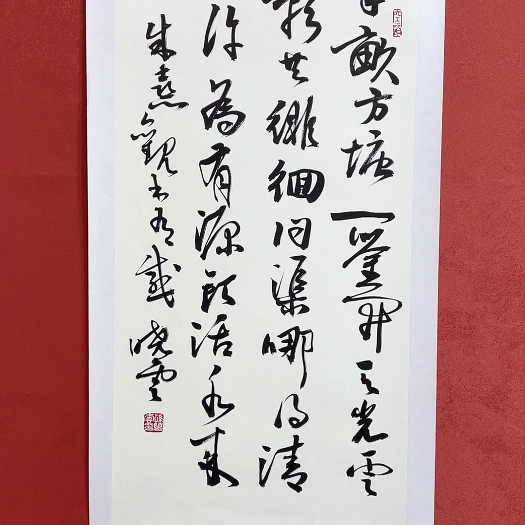 书法半亩方塘直播间大漏