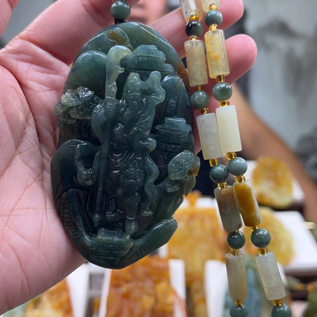 岫玉未镶嵌挂件挂件