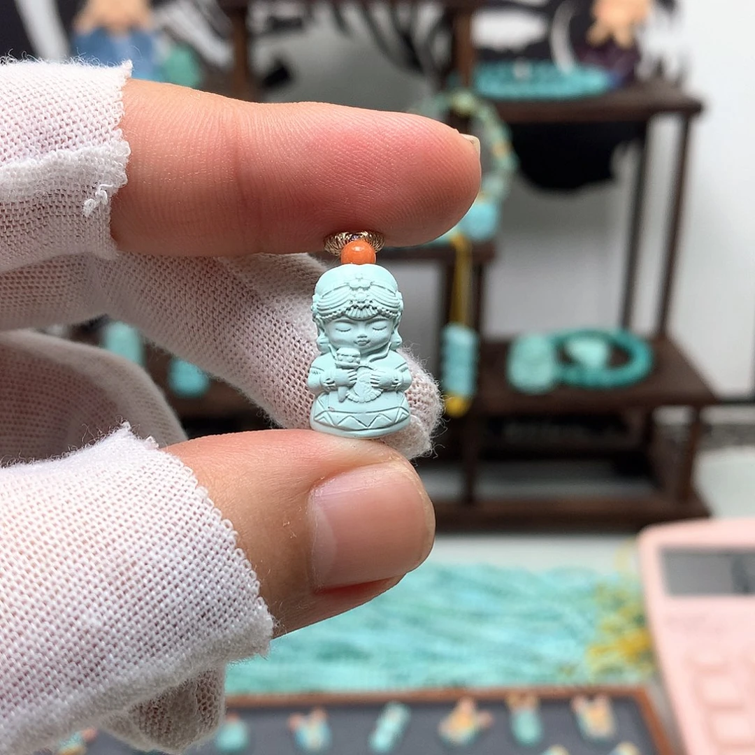 未镶嵌绿松石挂件