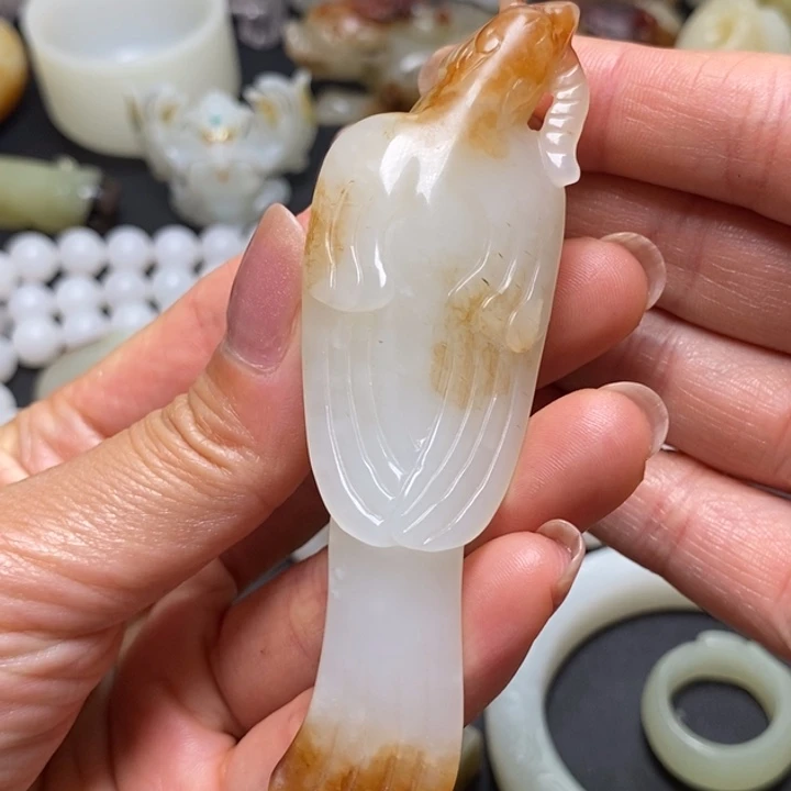 和田玉未镶嵌把件大*