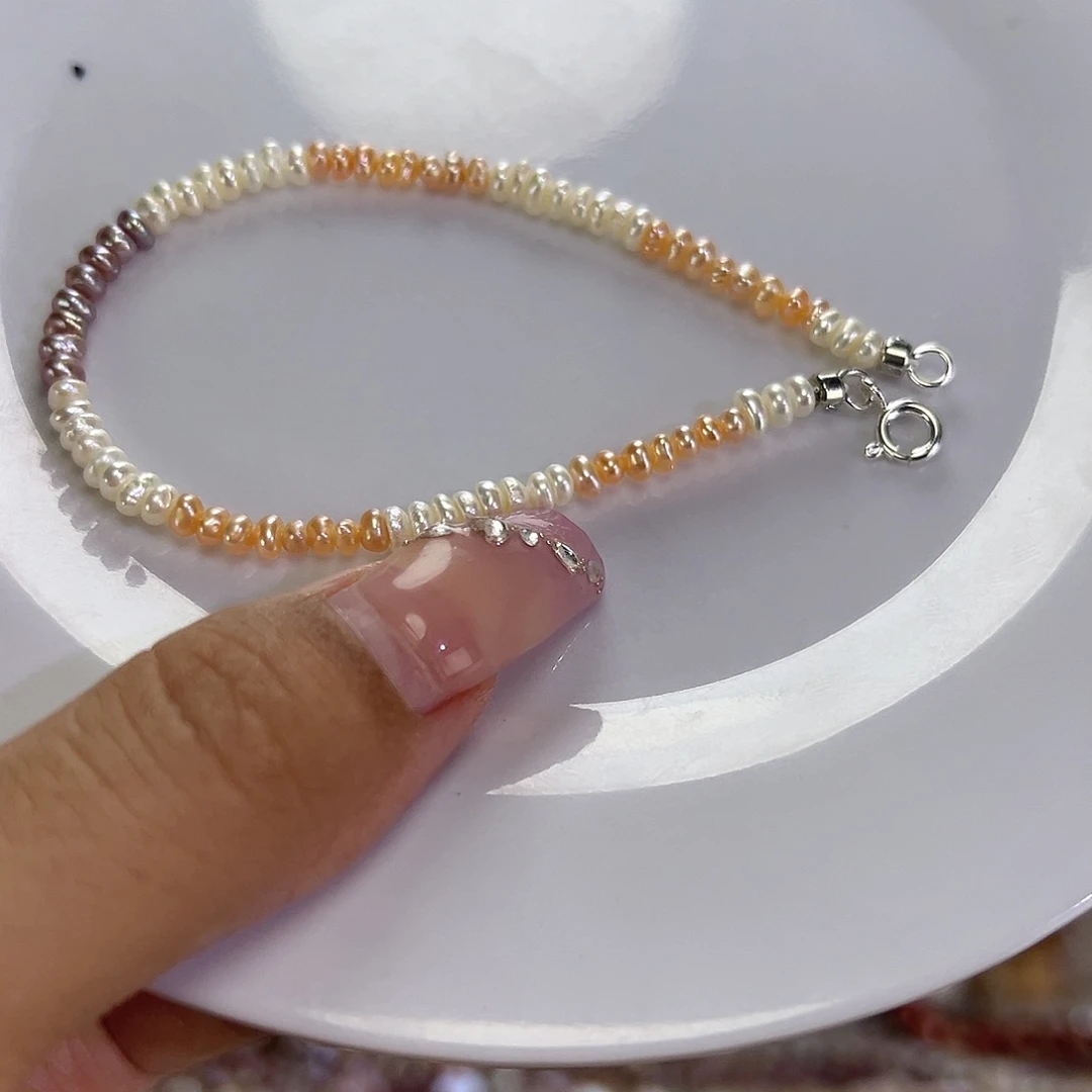 钛钢手绳淡水珍珠