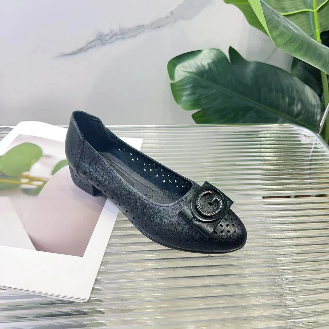 夏休闲款法式女新款百搭软底豆豆鞋单鞋605-10