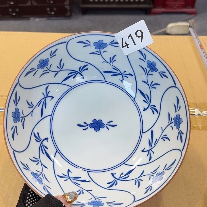 瓷片很好看的钵子