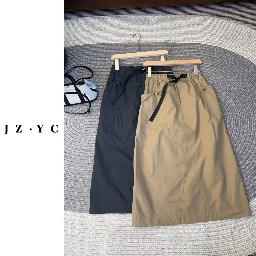 【洁子推荐】 2025夏季新款256193休闲百搭显瘦工装裙JZYC256193