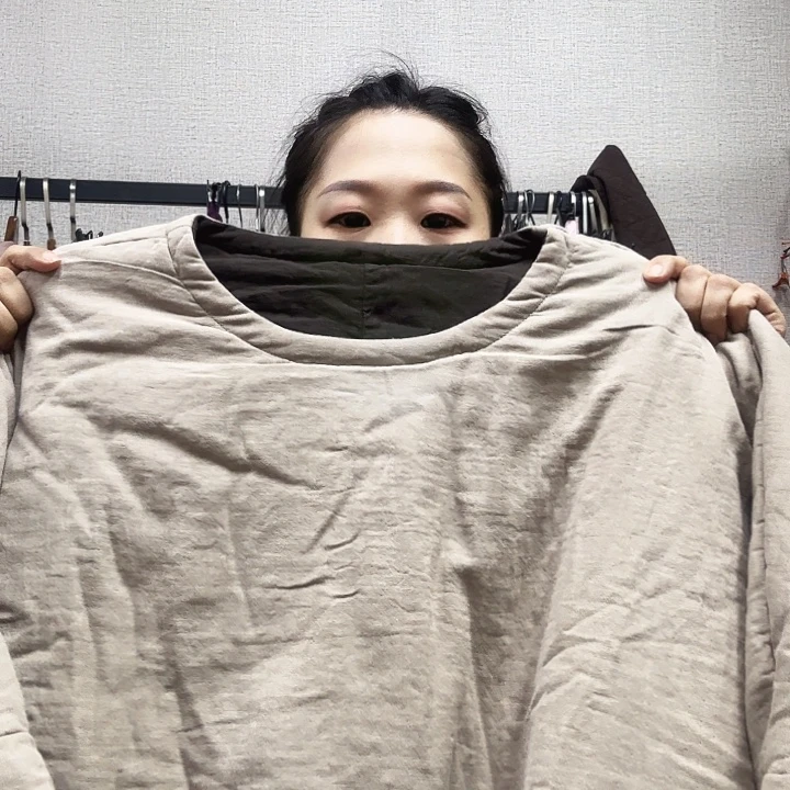 香***合55972麻拼灰棉服不退换