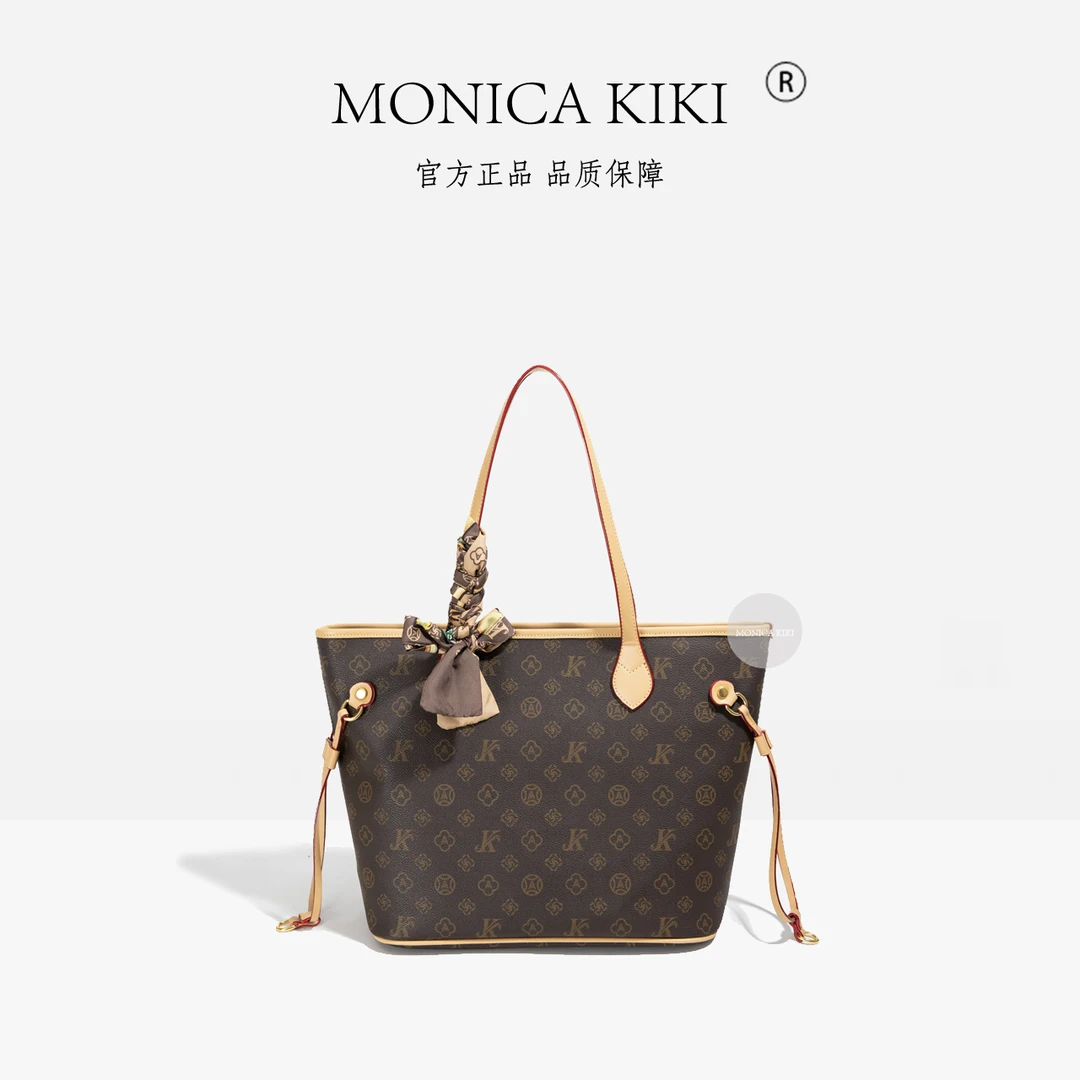 MONICA KIKI/莫妮卡奇奇经典复古单肩大号时尚大托特印花特大