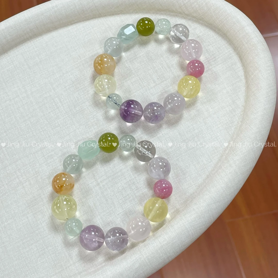 【紫雾】紫莹石水晶天然多宝水晶天然默认微瑕多样性发其一
