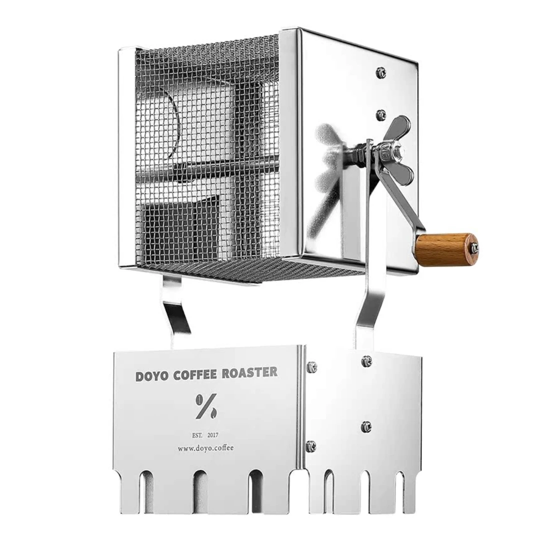 DOYO精品远红外咖啡豆直火烘焙机手摇烘豆机手网户外露营神器
