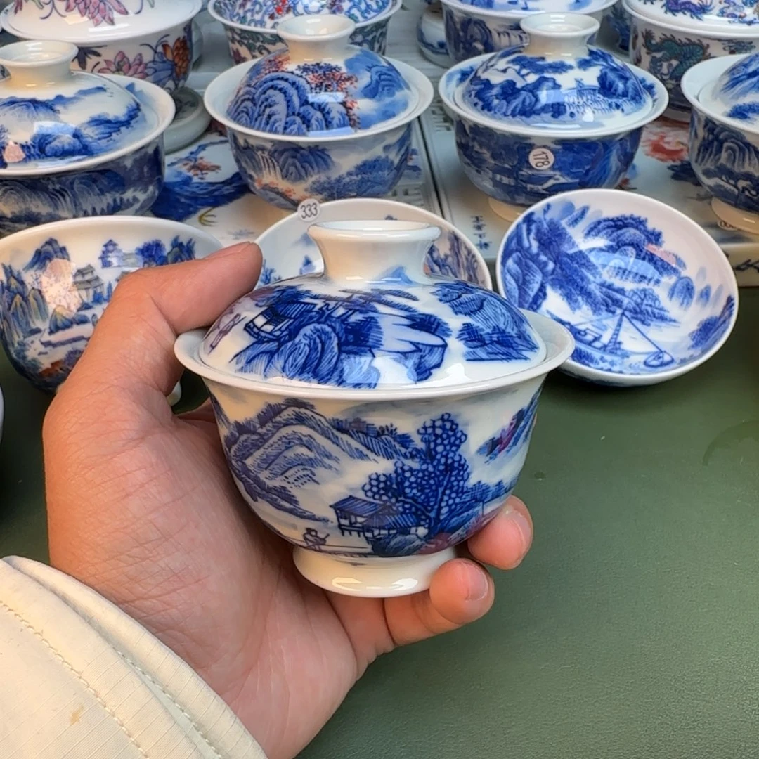 陶纯手工纯手绘茶具354