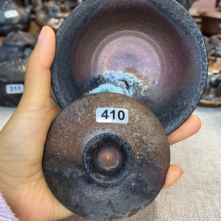 裸柴烧陶瓷手工茶器