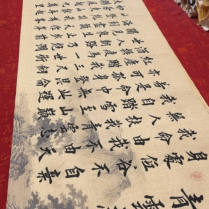 书法青云志堵金栋仿古宣纸3号180✖️48厘米左右