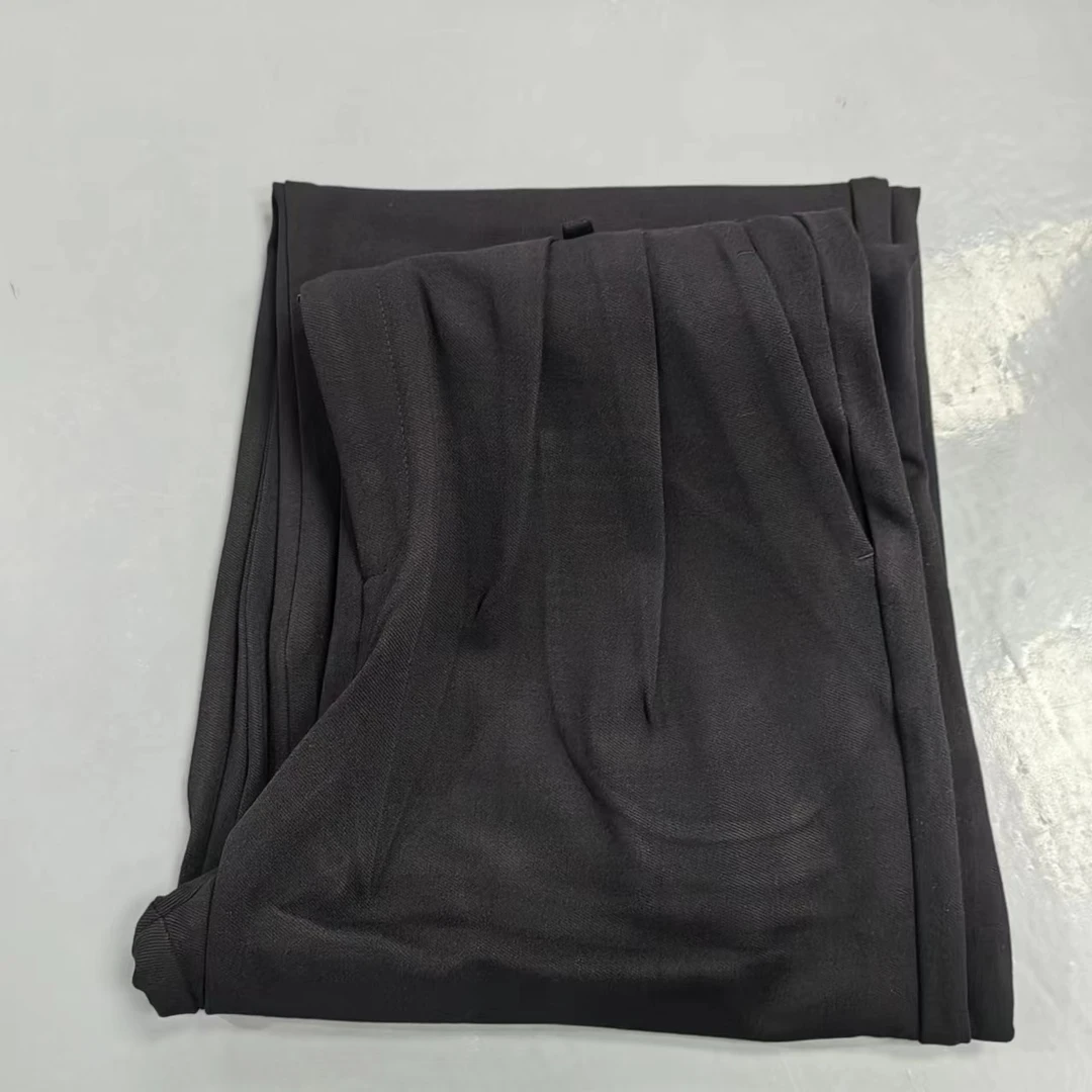 【南油玲姐】黑色腰头拼白色新款休闲裤K2699