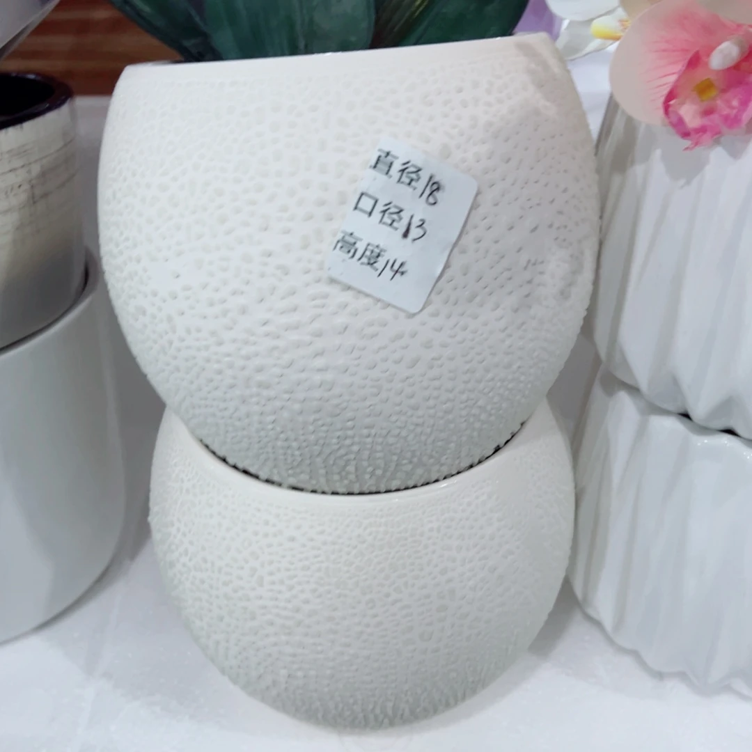 有孔，陶瓷花盆满10米包邮发货