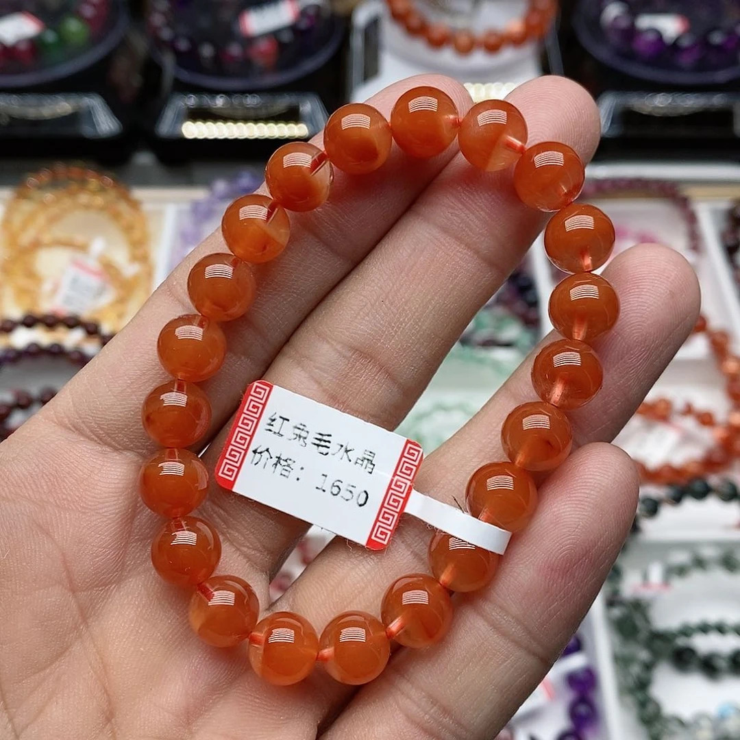 水晶手链未镶嵌纯**彩