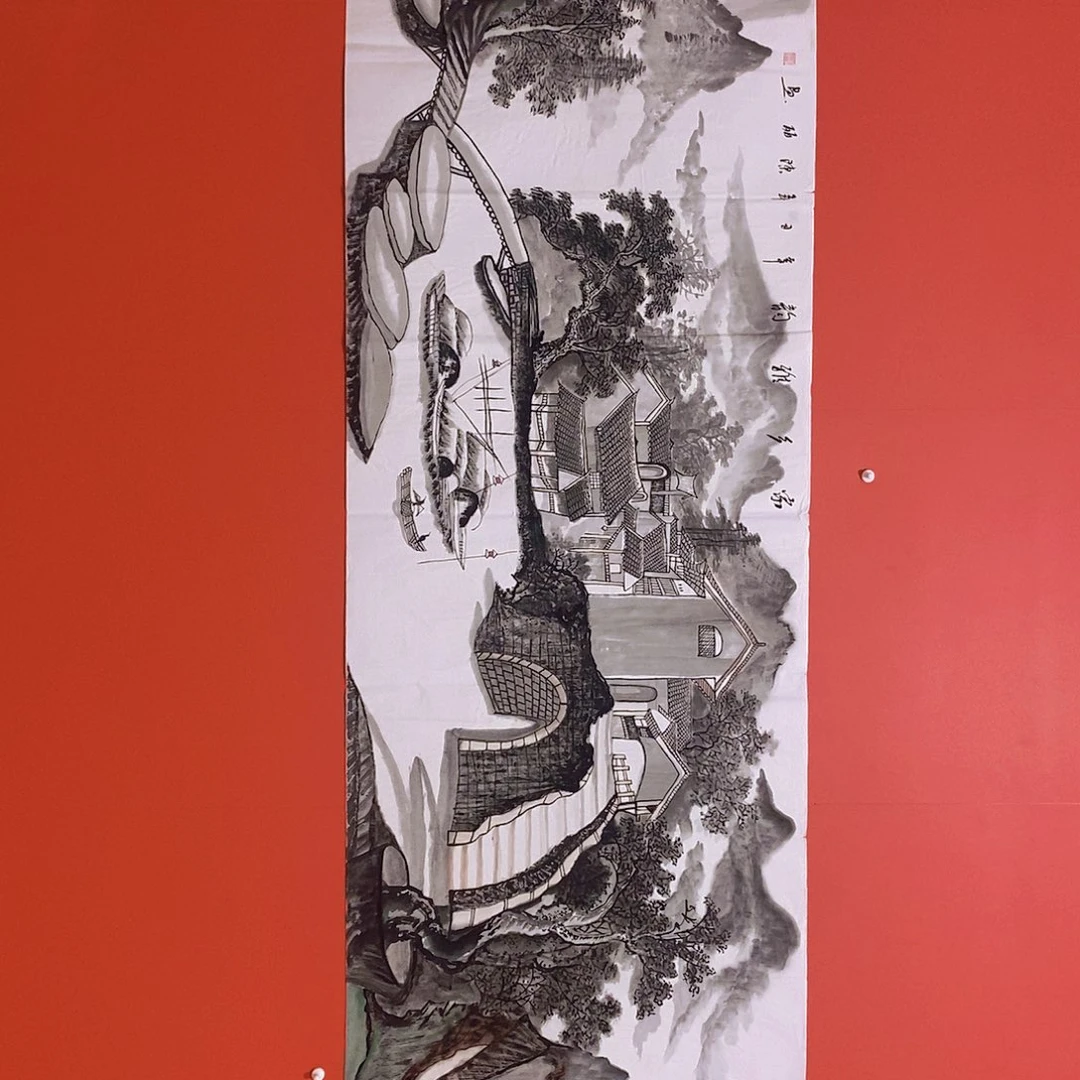 国画山水花鸟国画作品