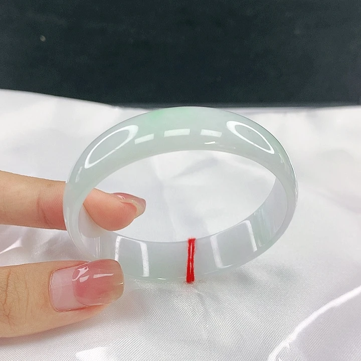 翡翠未镶嵌手镯圈50.9，05092