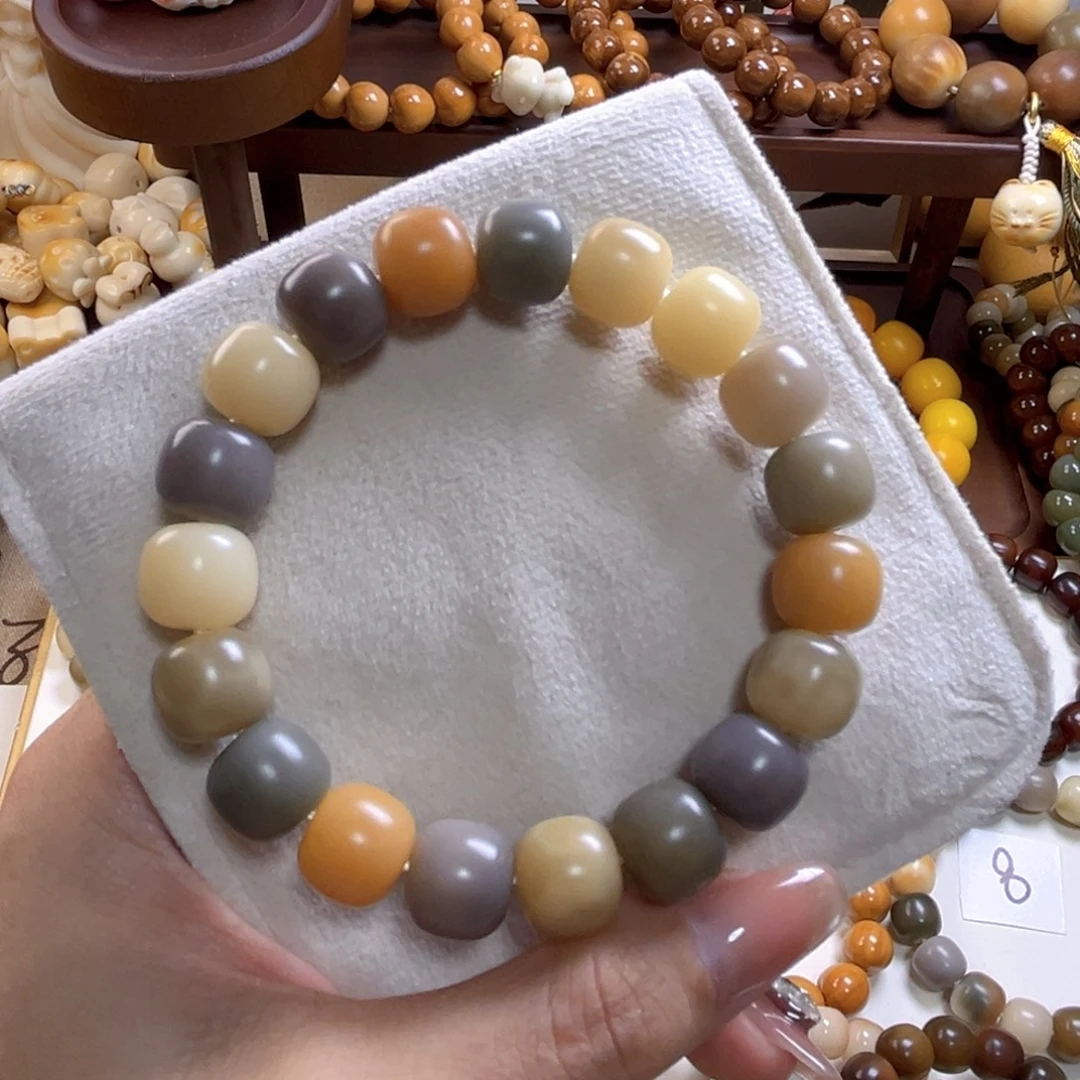 菩提根/象牙果手串芋泥多宝干磨12