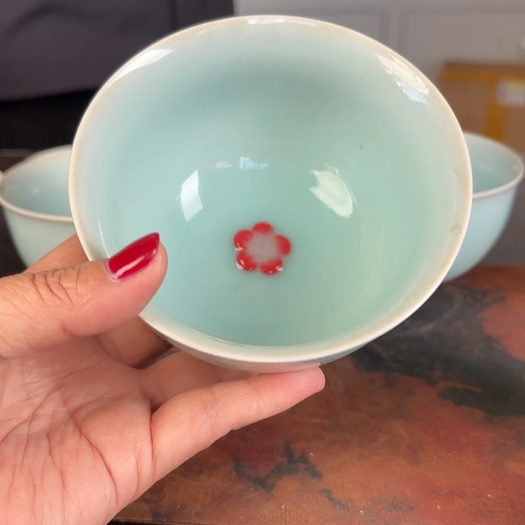 龙泉云间青瓷小米茶器