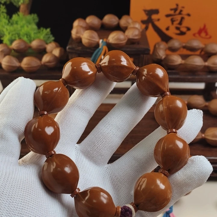 鲸*?精挑细选21/24梅林铁核素串抛光款老树籽