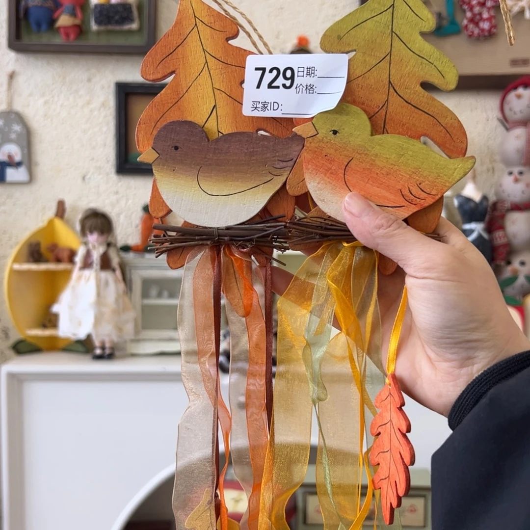 木默认微瑕微脏！外贸样品摆件挂件729