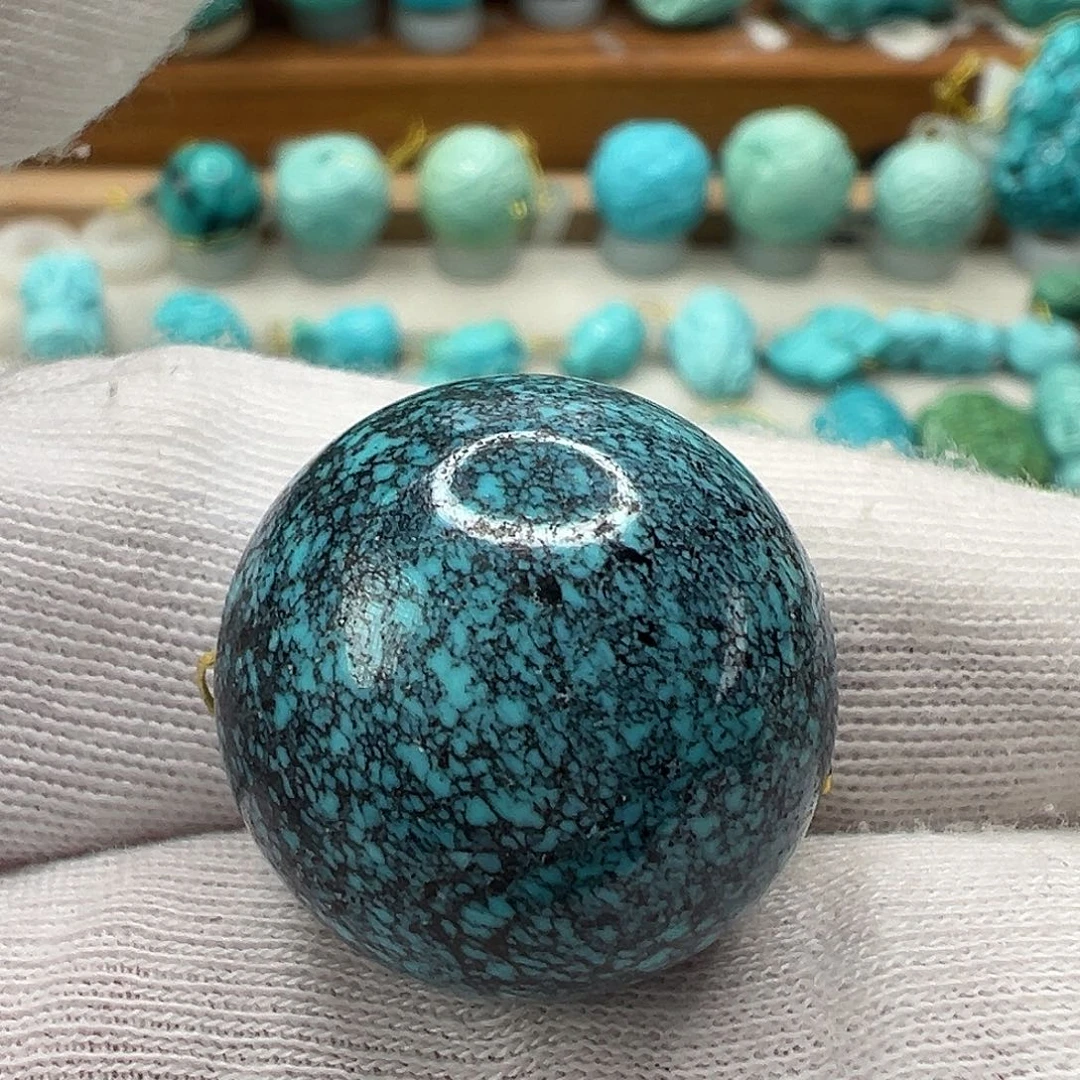 绿松石圆珠 未镶嵌