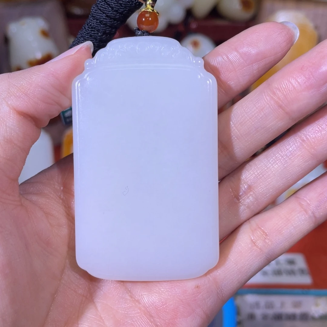 声***。和田玉未镶嵌挂件