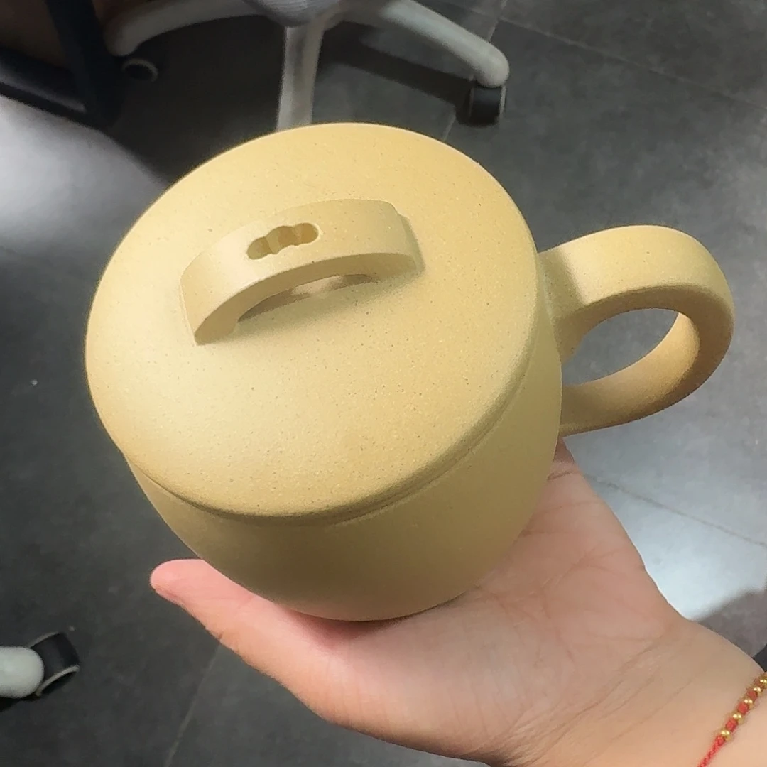 茶杯紫砂本绿汉瓦盖杯封釉
