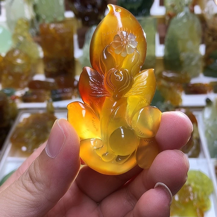 蛇纹石玉未镶嵌珠宝半成品