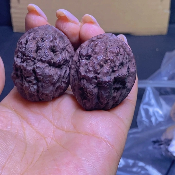 把件文玩核桃64-40mm微磕