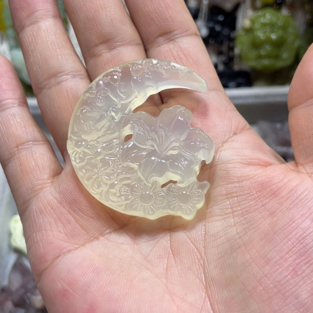 【闪购商品】岫玉颈饰未镶嵌大**?80吊坠