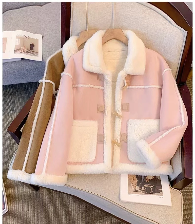 B151-B160毛衣网红洋气时尚宽松加绒加厚秋冬套头针织百搭女士