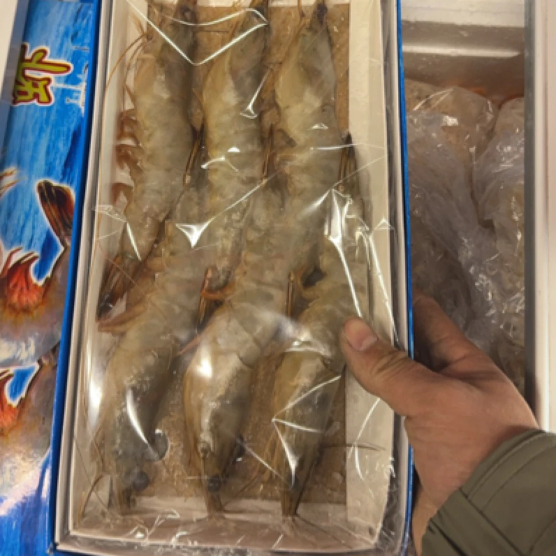 大对虾六头，五盒