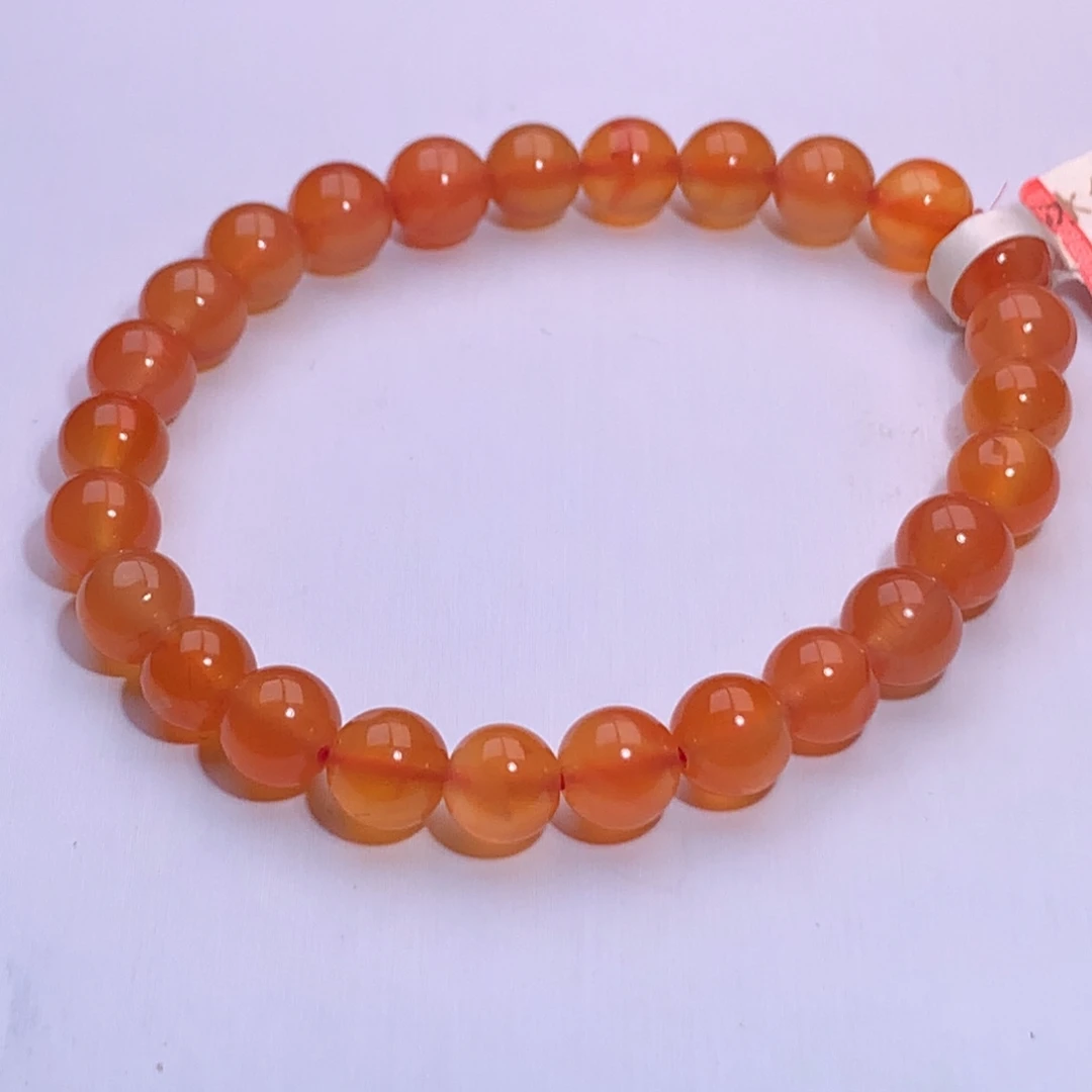 南红玛瑙未镶嵌珠宝半成品冰红手串