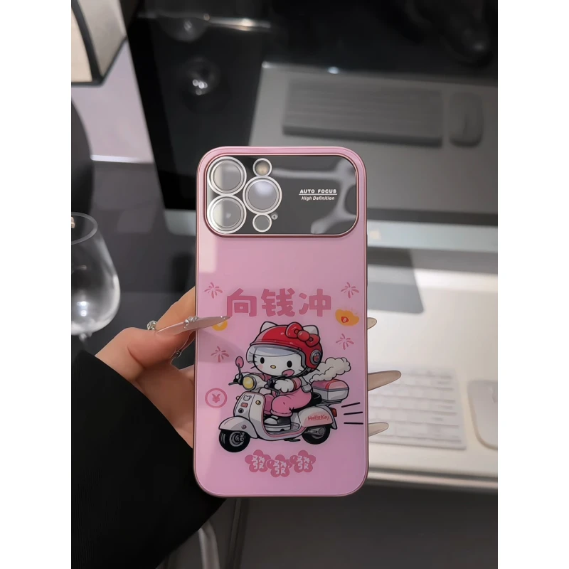 kt向钱冲适用苹果17Pro手机壳16pm视窗玻璃15/14plus卡通女12小众