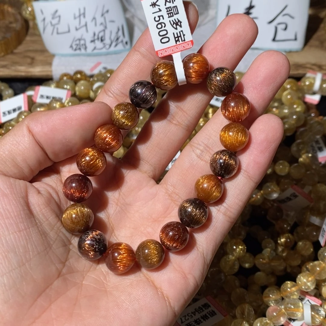 发晶手链未镶嵌美美亮晶晶