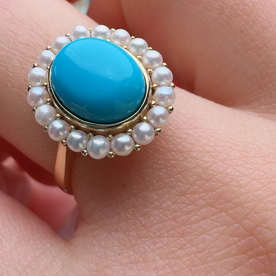 绿松石未镶嵌戒指