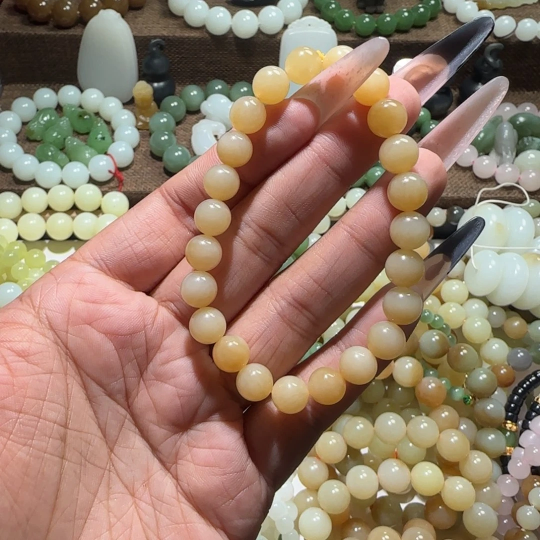 和田玉未镶嵌手链