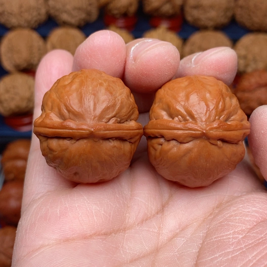 把件文玩核桃手捻野生河豚