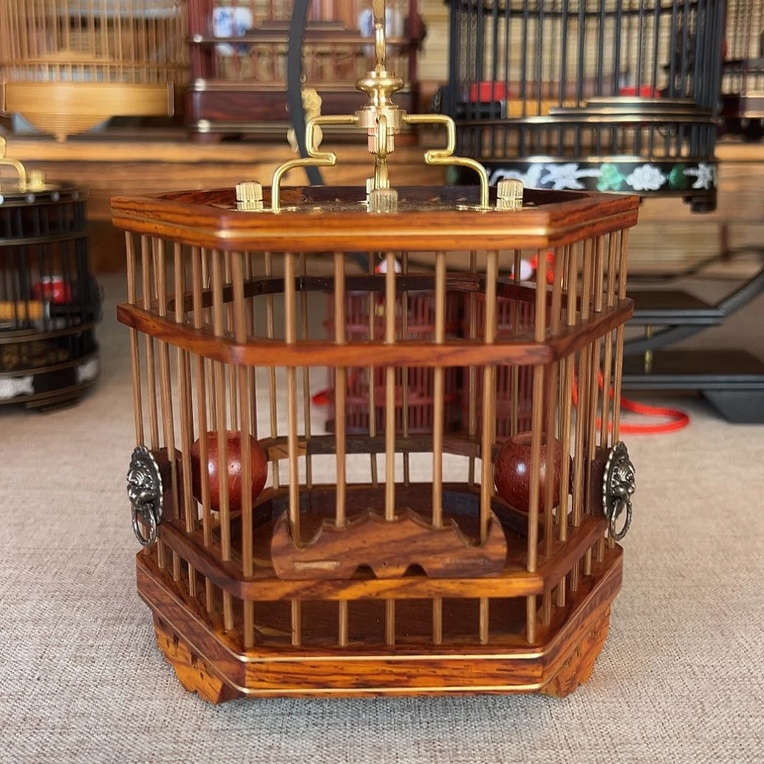 宇***哥微凹黄檀六角笼一个