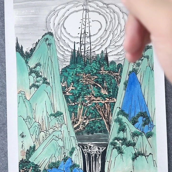 国画阳小毛老师书画作品