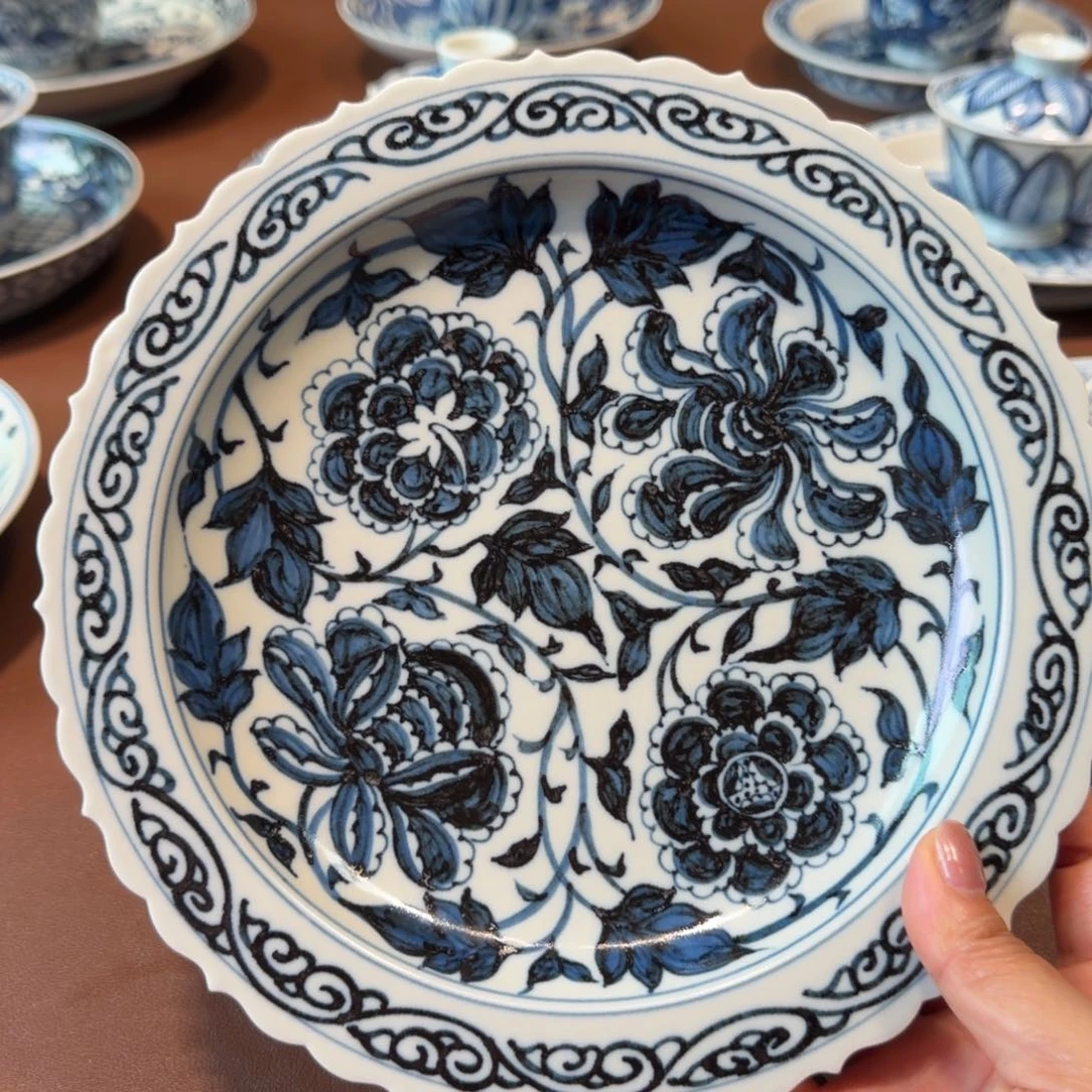 手工手绘茶具壶承