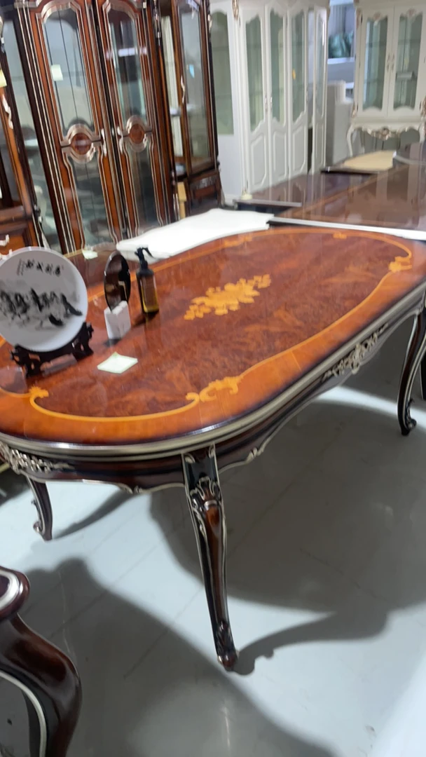 餐桌亮面大餐桌不包组装