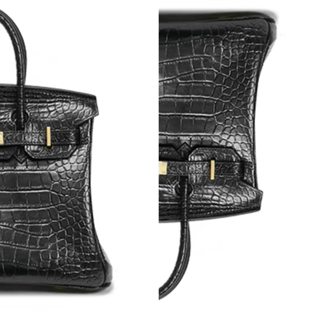 2025新款 头层牛皮鳄鱼纹BK包  时尚经典百搭手提单肩奢品女包